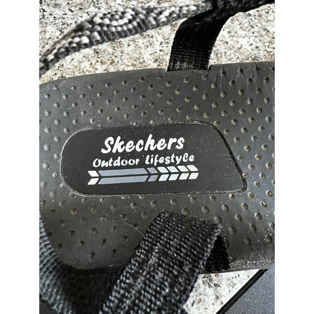 Skechers Outdoor Lifestyle Womens Black White Strappy Hiking Sandals‎ Buckle 11
